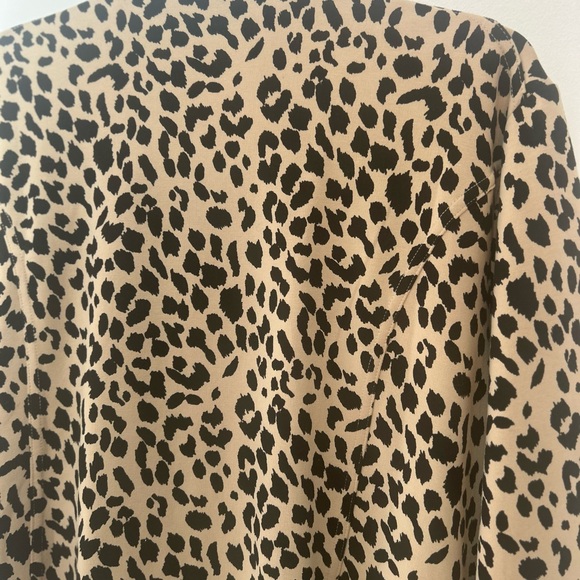 Belle by Kim Gravel Tan Leopard Print Moto Jacket - Picture 12 of 15